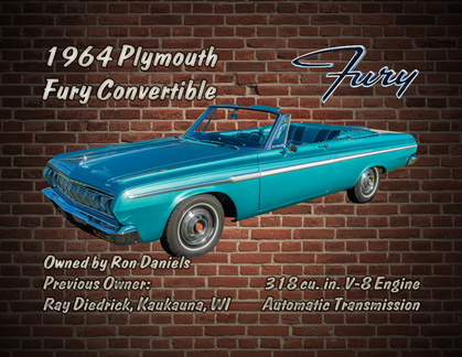 1964 Plymouth Fury Sign