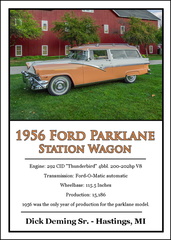 1956 Parklane Trading Card