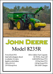 John Deere 8235 Trading Card