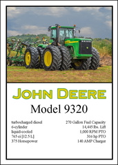 John Deere 9320 Trading Card
