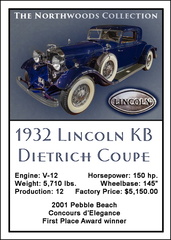 KS 1501-012 1932 Lincoln KB Dietrich Coupe