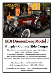 KS 1501-017 1931 Duesenberg Convertible